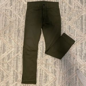 Levi’s 513 slim straight jeans dark green
